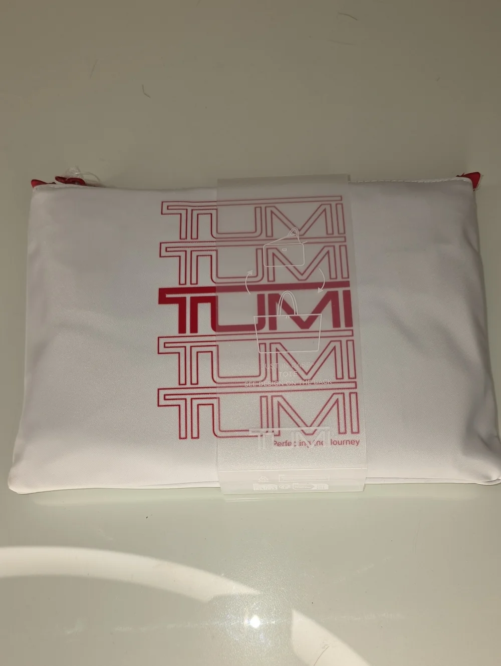 Tumi Voyageur Just In Case Tote White/Red